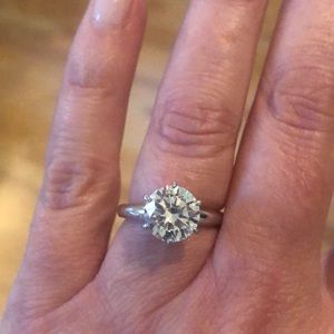 Gorgeous 3 Carat Simulated Diamond Round Cut Ring